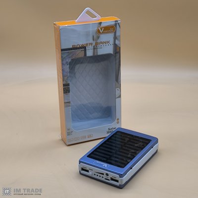 Банк заряда 30000 mAh Viakihg  Solar (реальна ємність 5000mAh)