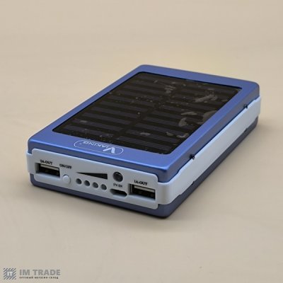 Банк заряда 30000 mAh Viakihg  Solar (реальна ємність 5000mAh)