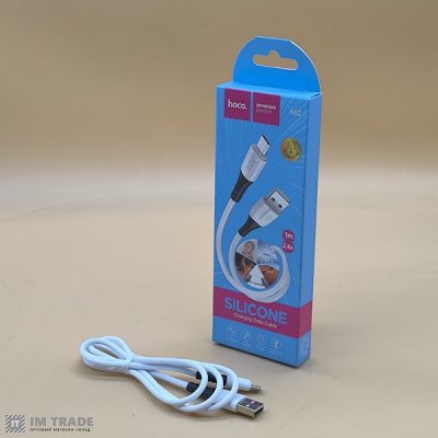 Кабель USB / micro USB 1м Hoco X82 silicone білий