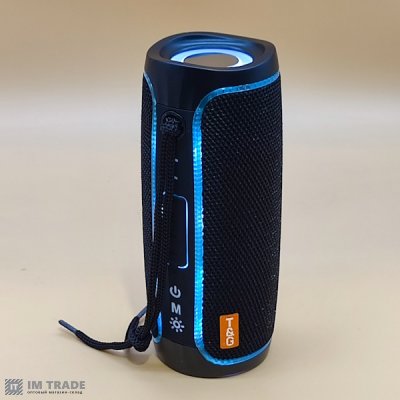 Портативна колонка Bluetooth TG288 з RGB, speakerphone, ЧОРНА