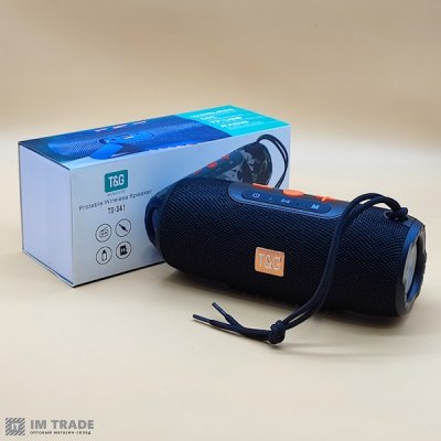 Портативна колонка Bluetooth TG341 , speakerphone, ЧОРНА