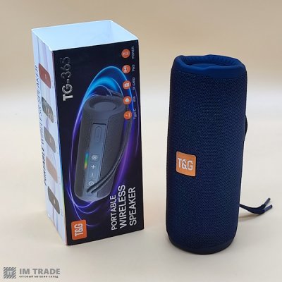 Портативна колонка Bluetooth TG365 , speakerphone, ЧОРНА
