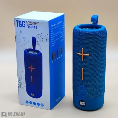 Портативна колонка Bluetooth TG619 , speakerphone, СИНЯ