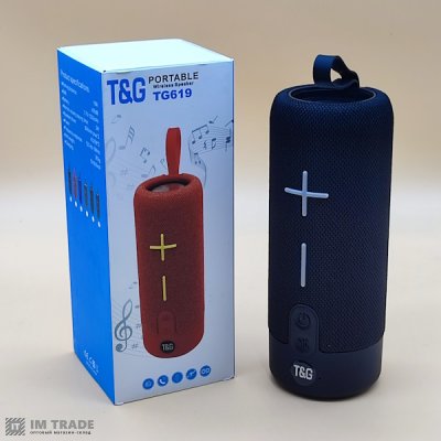 Портативна колонка Bluetooth TG619 , speakerphone, ЧОРНА