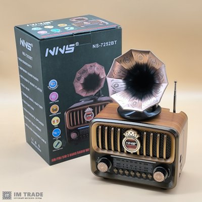 Портативна колонка  NNS NS-7252BT Bluetooth, USB, SD 