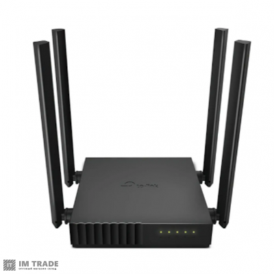 Роутер TP-LINK Archer A64, Black, Wi-Fi 5, до 1267 Mb/s, 2.4/5GHz, 4 LAN 10/100/1000 Mb/s,