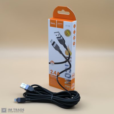 кабель Iphone 5G 3м HOCO X109 silicone