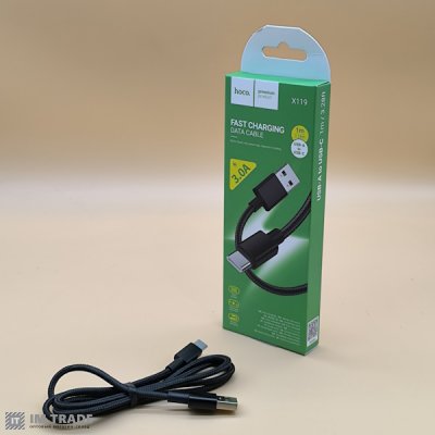 Кабель USB / TYPE-C  1м Hoco X119 чорний