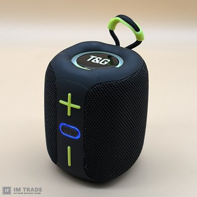 Портативна колонка Bluetooth TG658 з RGB ПІДСВІЧУВАННЯМ Чорна