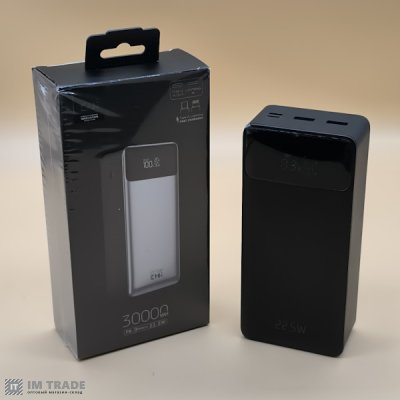 Банк заряда 30000 mAh  KING POWER KPG-307 ( 22.5W) 2cable LCD