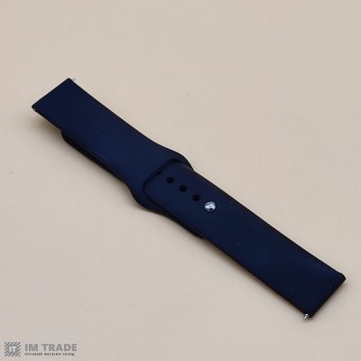 Ремінець для годинника Universal Silicone Classic 20mm Black