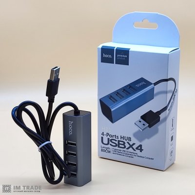 HUB Hoco HB1 Line Machine 4USB (metal)