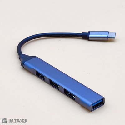 HUB Type-C на 1USB3.0 + 3 USB2.0