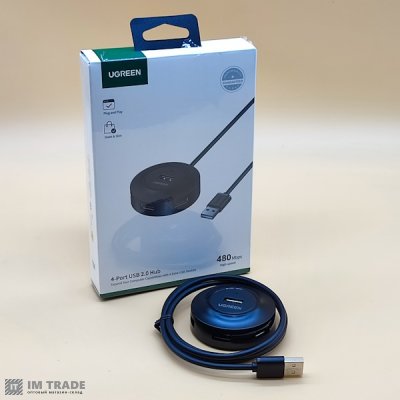 HUB UGREEN USB 2.0 Hub 4 Ports 1m (Black)