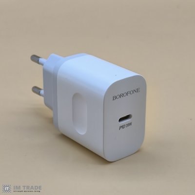 СЗУ BOROFONE BA99A PD 20W (1Type-C/3A) білий