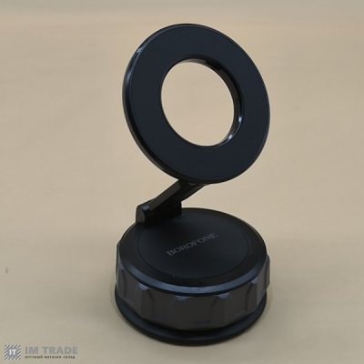 Тримач для телефона BOROFONE  BH140 Gloria vacuum suction cup magnetic ring holder(multi-scene) blac