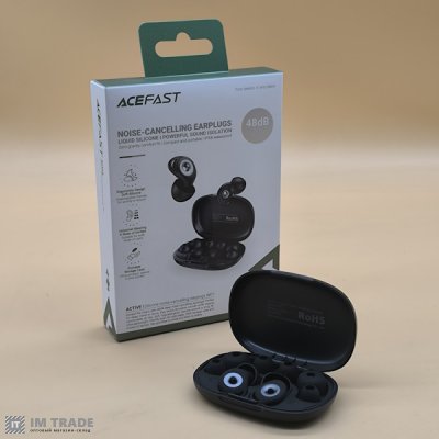 Беруші  ACEFAST WP1 Silicone noise-cancelling earplugs Black