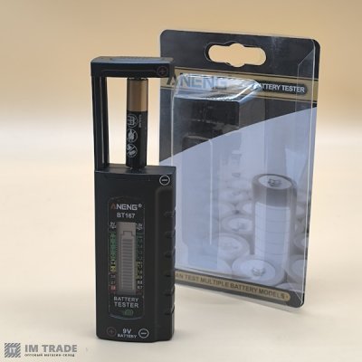 Цифровой тестер батареи ANENG BT167  AA/AAA/9V/1.5V
