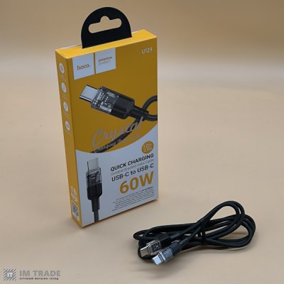 кабель Type-C to Type-C HOCO U129 Spirit 60W data cable /3A /1.2м