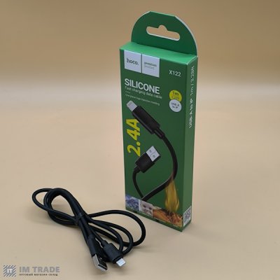 кабель Iphone 5G 1м HOCO X122 чорний