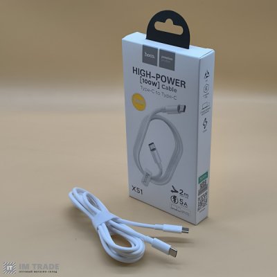 кабель Type-C to Type-C HOCO X51 High-power 100W 2м