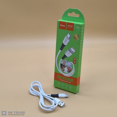 Кабель USB / TYPE-C  1м Hoco X82 silicone білий