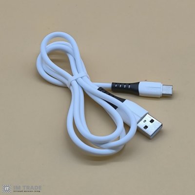 Кабель USB / TYPE-C  1м Hoco X82 silicone білий