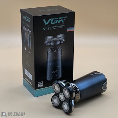 Триммер акумуляторний VGR V-397 роторна чорна  