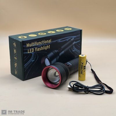 Ліхтар акум SY-2208-TG/5572 (TG) zoom  +Type-C,PowerB.,1х18650(26650) 1реж.(плав.регулювання)