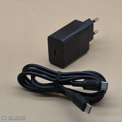 СЗУ BOROFONE BAS75A PD 30W (Кабель C to C) чорний