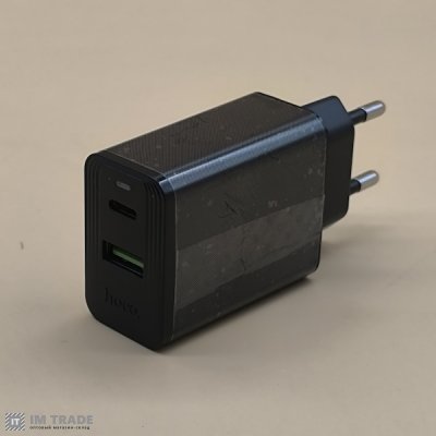 СЗУ Hoco CS94A Leader PD20W+QC3.0 EU) чорний