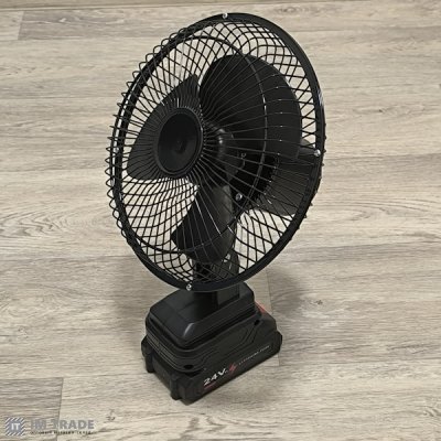 Вентилятор зі знімним акумулятором 24V настільний та 2-а швидкостями LITHIUM BATTERY FAN LD-8