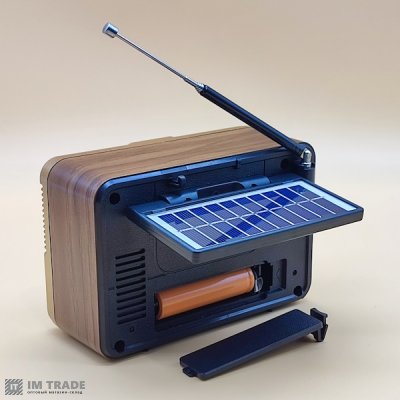 Портативна колонка  Golon RX-BT6061S Bluetooth, USB, SD,сонячна панель