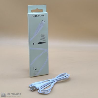 кабель Iphone 5G 1м BOROFONE BX18 білий