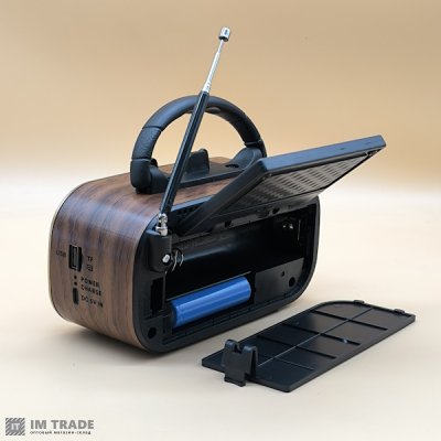 Портативна колонка  Golon RX-BT 618S Bluetooth, USB, SD,сонячна панель