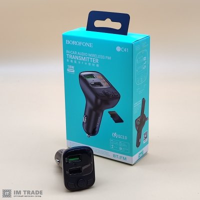 FModulator BOROFONE BC41 + bluetooth QC3.0 +microSD
