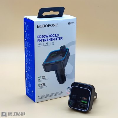 FModulator BOROFONE BC53 + bluetooth PD20W+QC3.0