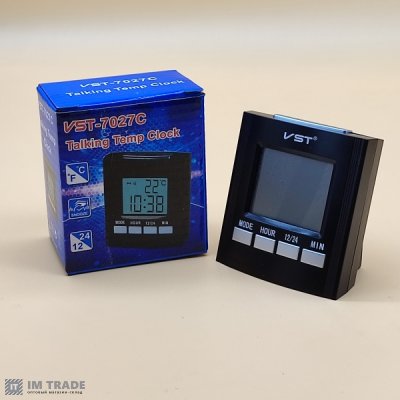 Годинник на батарейках  VST-7027С з ГОЛОСОМ