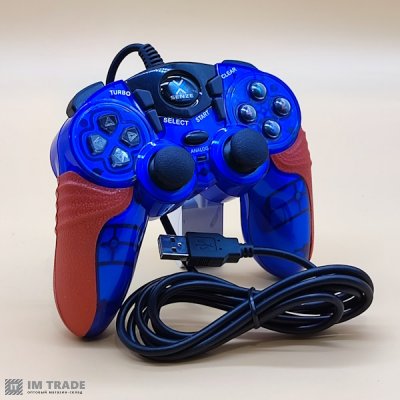 Ігровий контролер SZ-713 Blue проводной для ПК