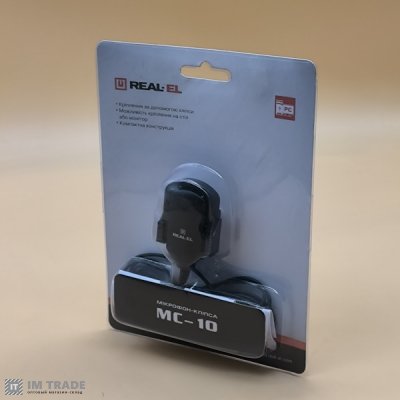 Микрофон REAL-EL MC-10, чорний