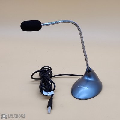 Мікрофон Defender MIC-111 grey, на гнучкій ніжці