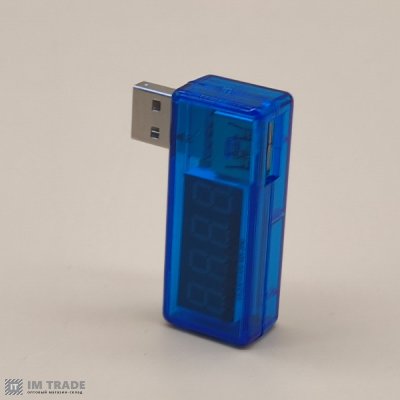 USB Вольтметр DC 3-7,5V +Амперметр 0-2,5 A