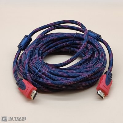 кабель HDMI to HDMI 10,0 m тканинне обплетення