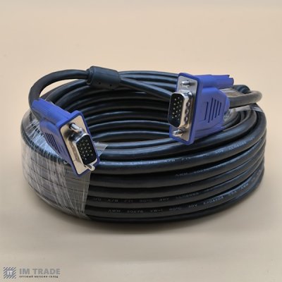 кабель VGA / VGA 10 m  Black, Patron