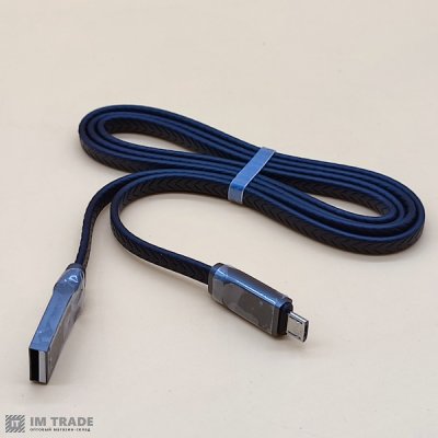 Кабель USB / micro USB ( 1,0 m)  XTX-V8 чорний в пакеті