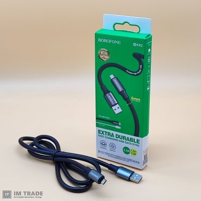 Кабель USB / micro USB 1м BOROFONE BX82 black