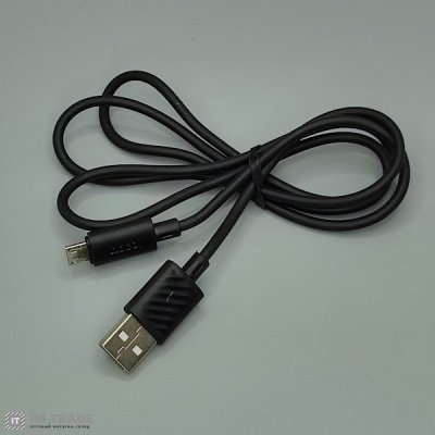Кабель USB / micro USB 1м Hoco X88 Gratified чорний