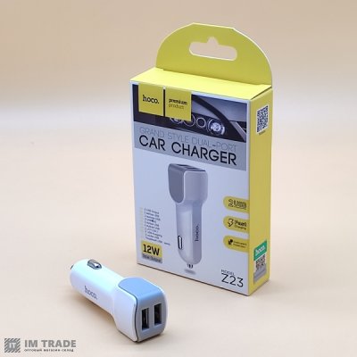 АЗУ авто Hoco Z23 Grand style 2USB