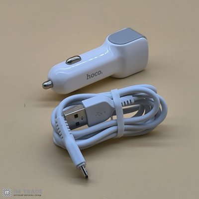 АЗУ авто Hoco Z23 Grand style 2USB + microUSB
