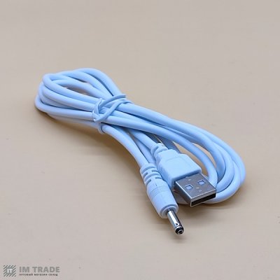 зарядка USB папа - Power 3,5/1.35 портатив. колоноки 1,5m білий